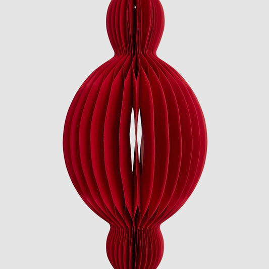 Paper Jousting Finial Decoration Red