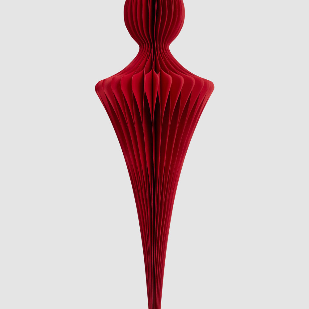 Paper Jousting Finial Decoration Red