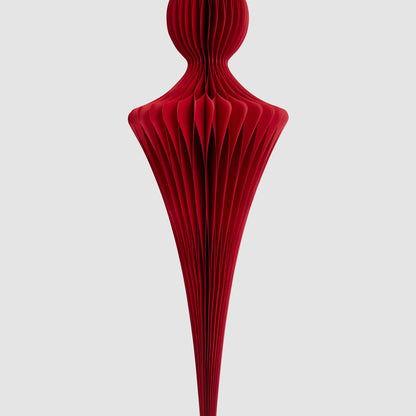 Paper Jousting Finial Decoration Red