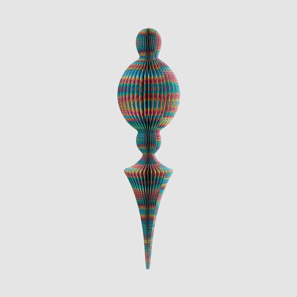 Paper Jousting Finial Decoration Multi Colour
