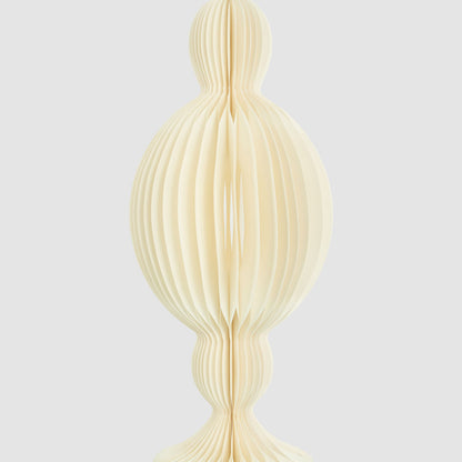 Paper Jousting Finial Decoration White