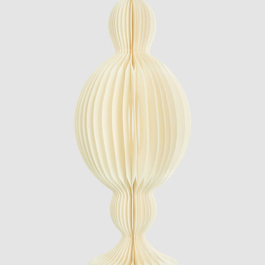 Paper Jousting Finial Decoration White