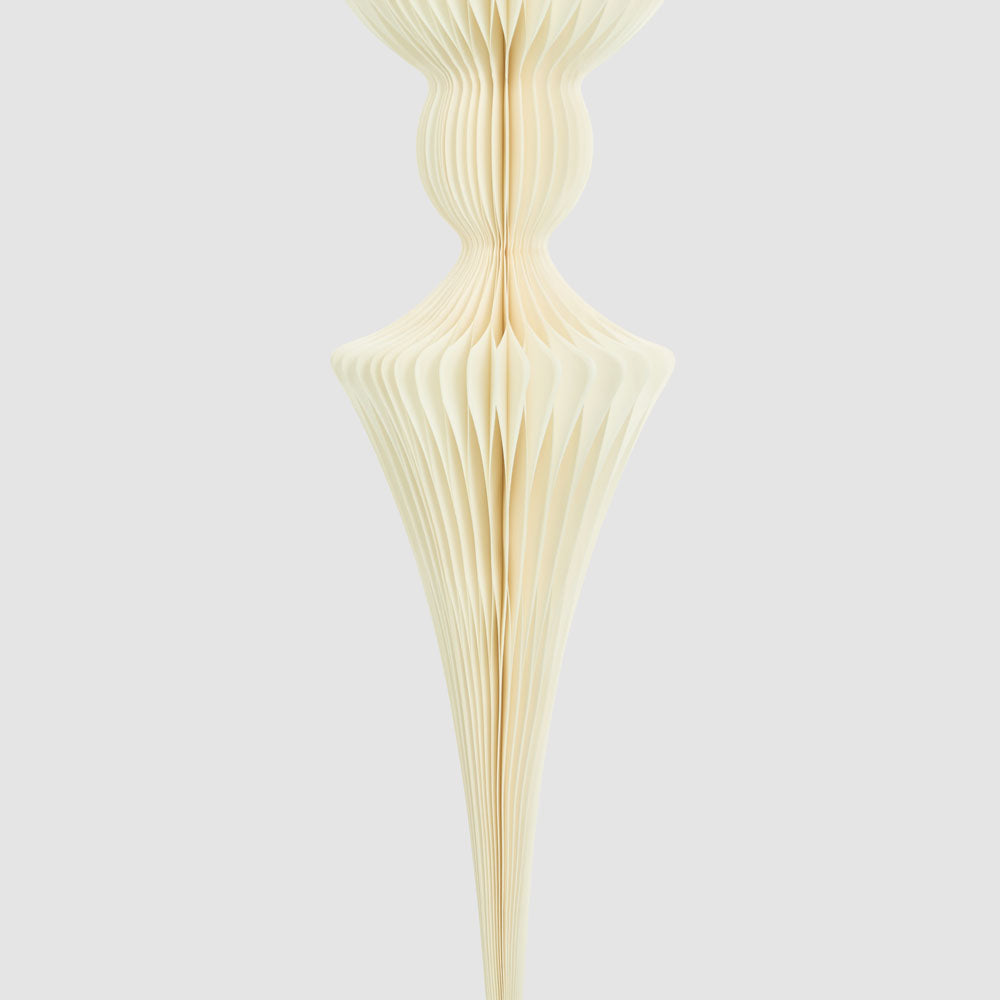 Paper Jousting Finial Decoration White