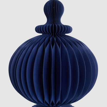 Paper Bulb Finial Decoration Blue