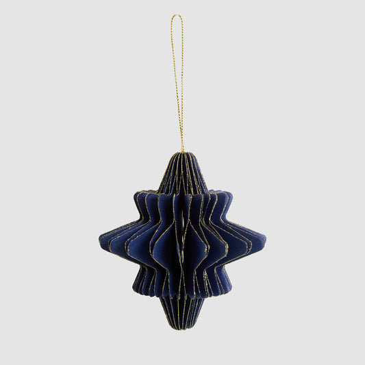 Paper Star Decoration Small Blue