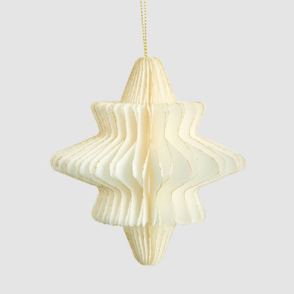 Paper Star Decoration Small White