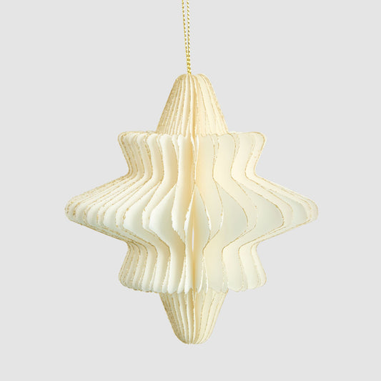 Paper Star Decoration Small White