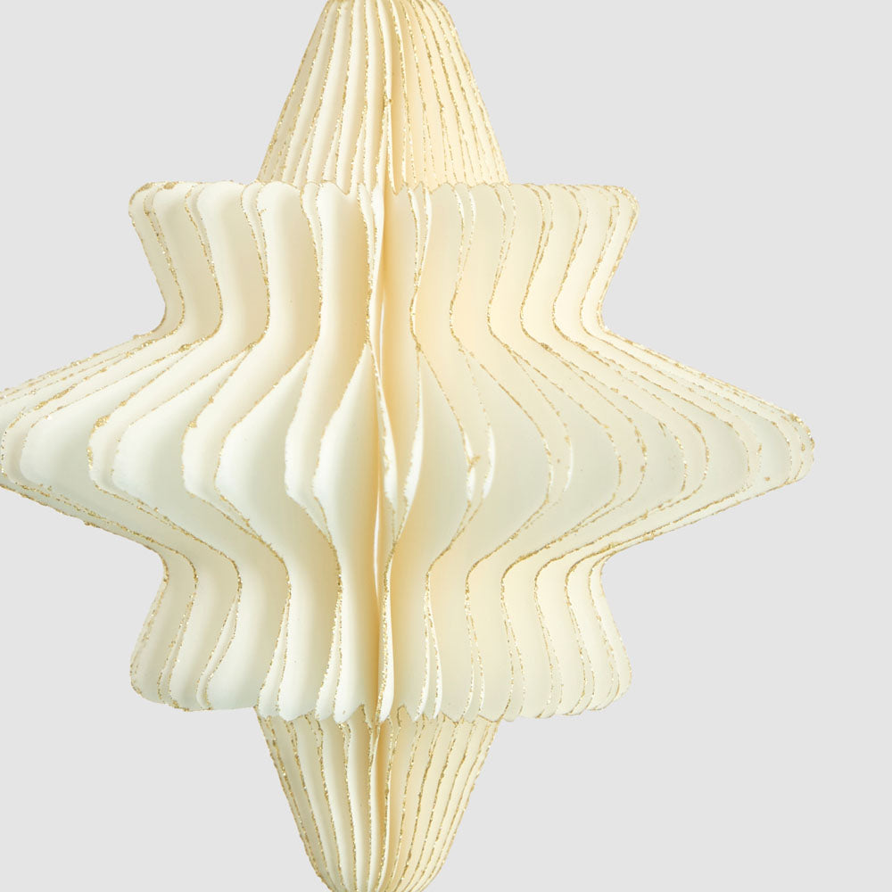 Paper Star Decoration Small White