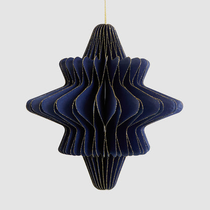 Paper Star Decoration Large Blue