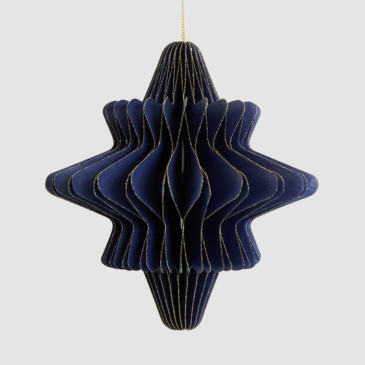 Paper Star Decoration Large Blue