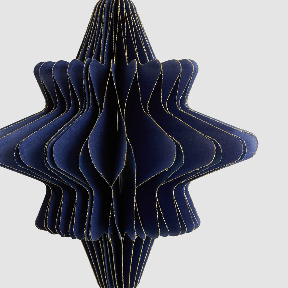 Paper Star Decoration Large Blue