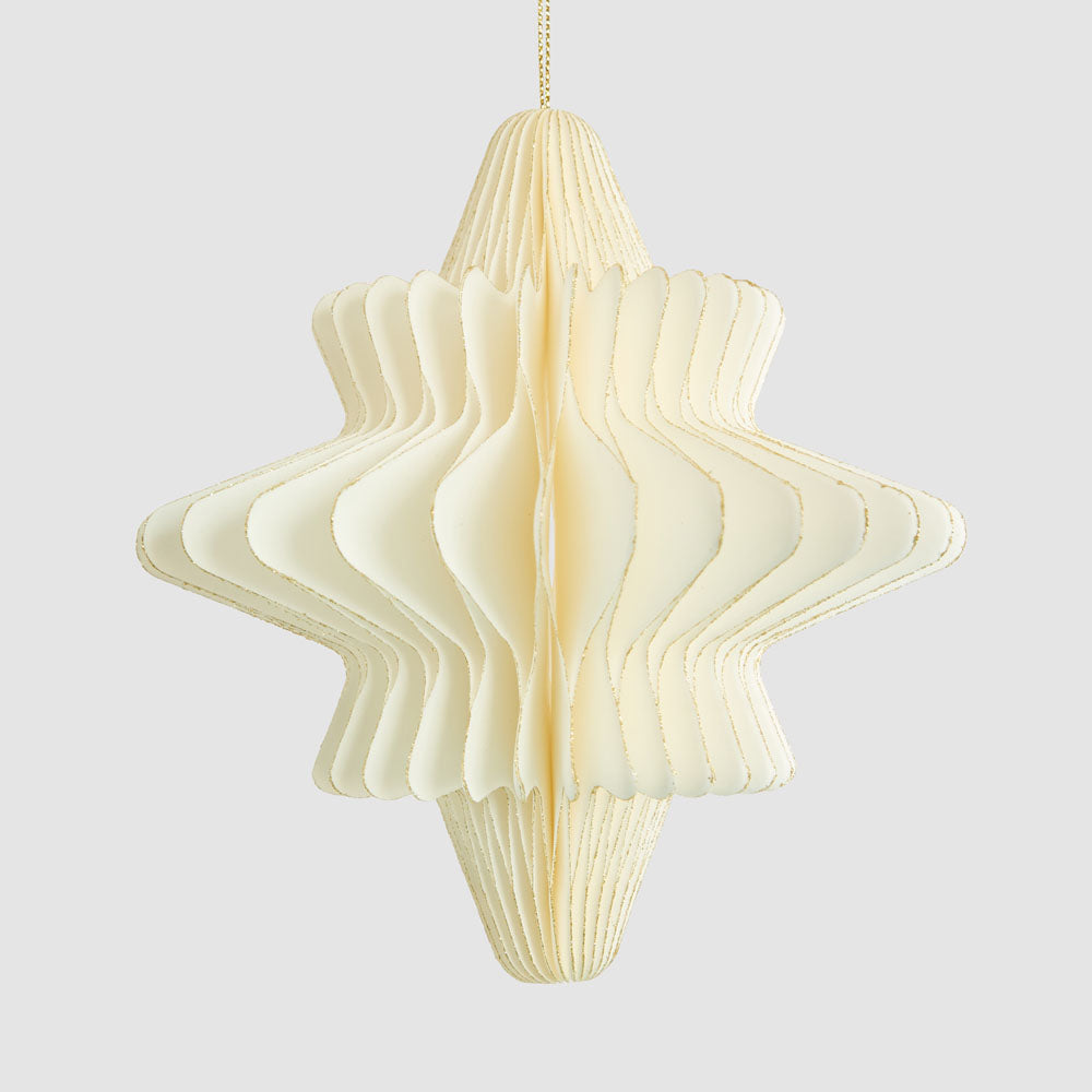 Paper Star Decoration Large White