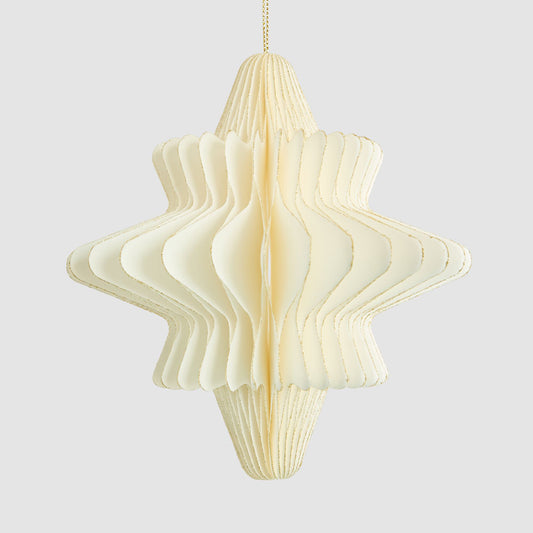 Paper Star Decoration Large White