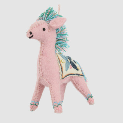 Marrakech Saddled Horse Decoration Pink