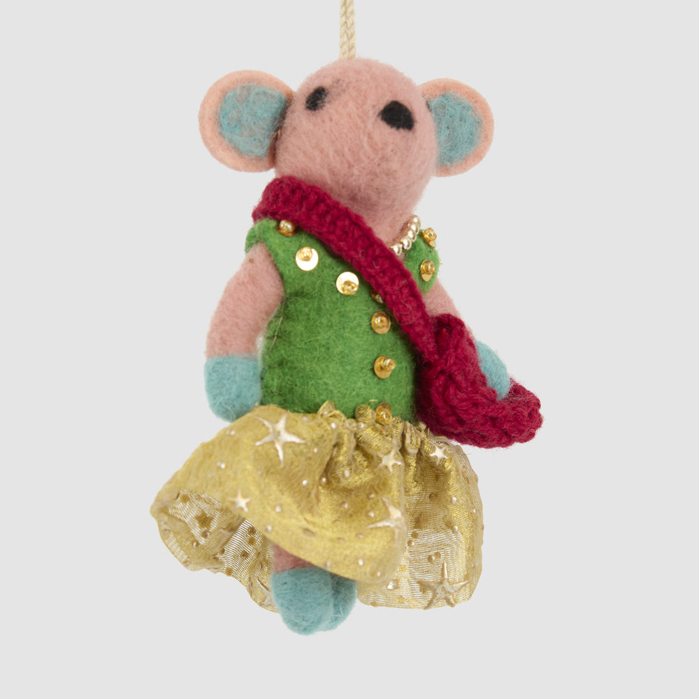 Mitzi the Mouse Tree Decoration
