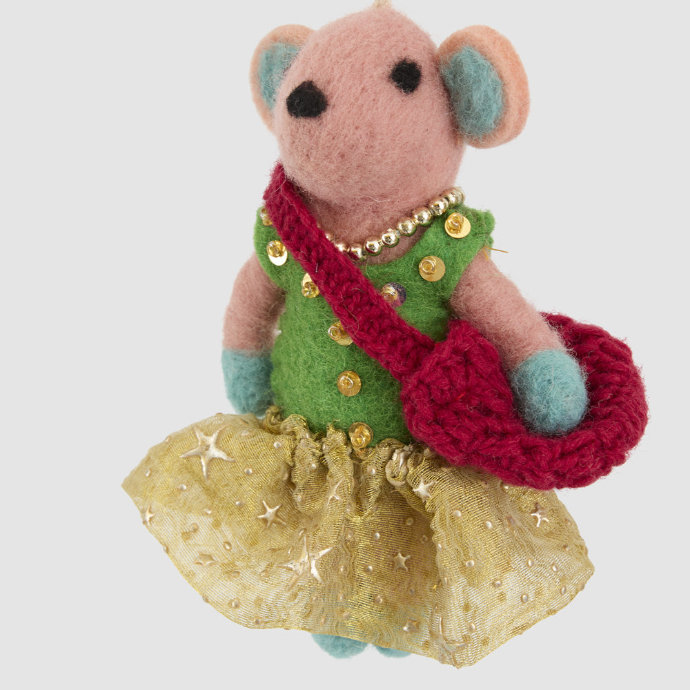 Mitzi the Mouse Tree Decoration