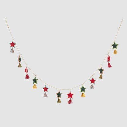 Shasa Tasselled Star Garland