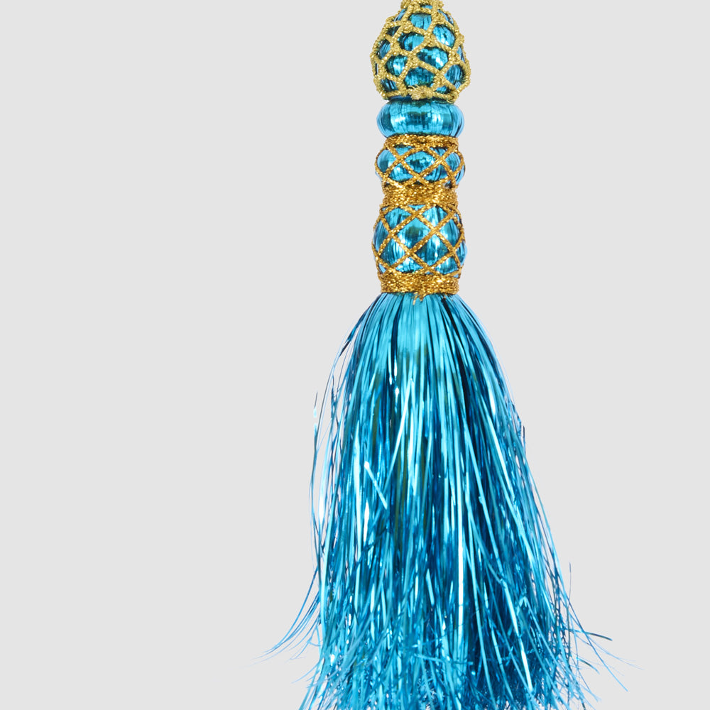 Tinseltown Tassel Decoration Turquoise