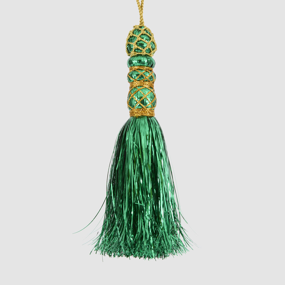 Tinseltown Tassel Decoration Green