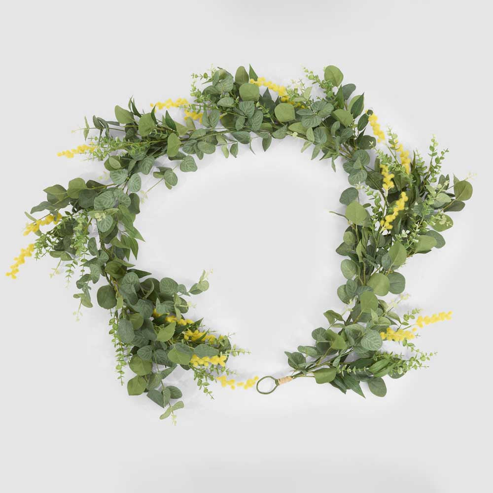 Wattle Eucalyptus Leaf Garland 180cm