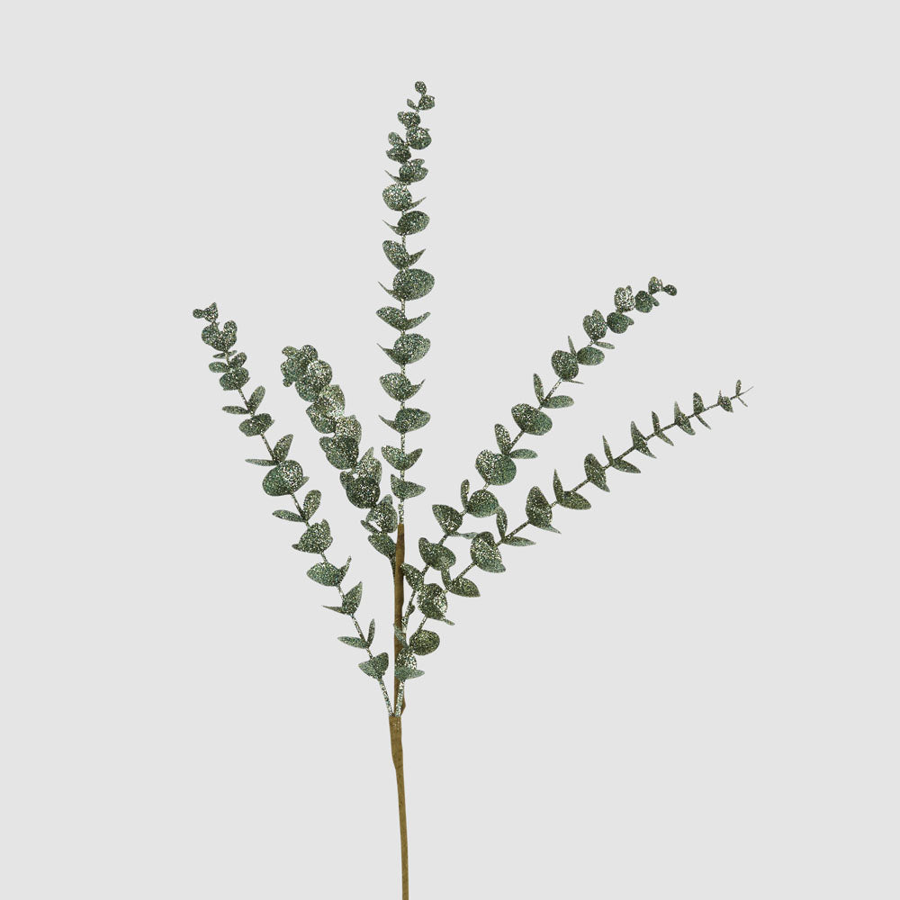 Glitter Eucalyptus Spray Green