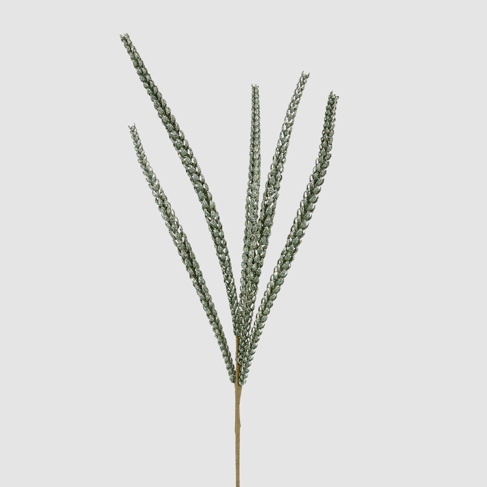 Glitter Leaf Spray Green