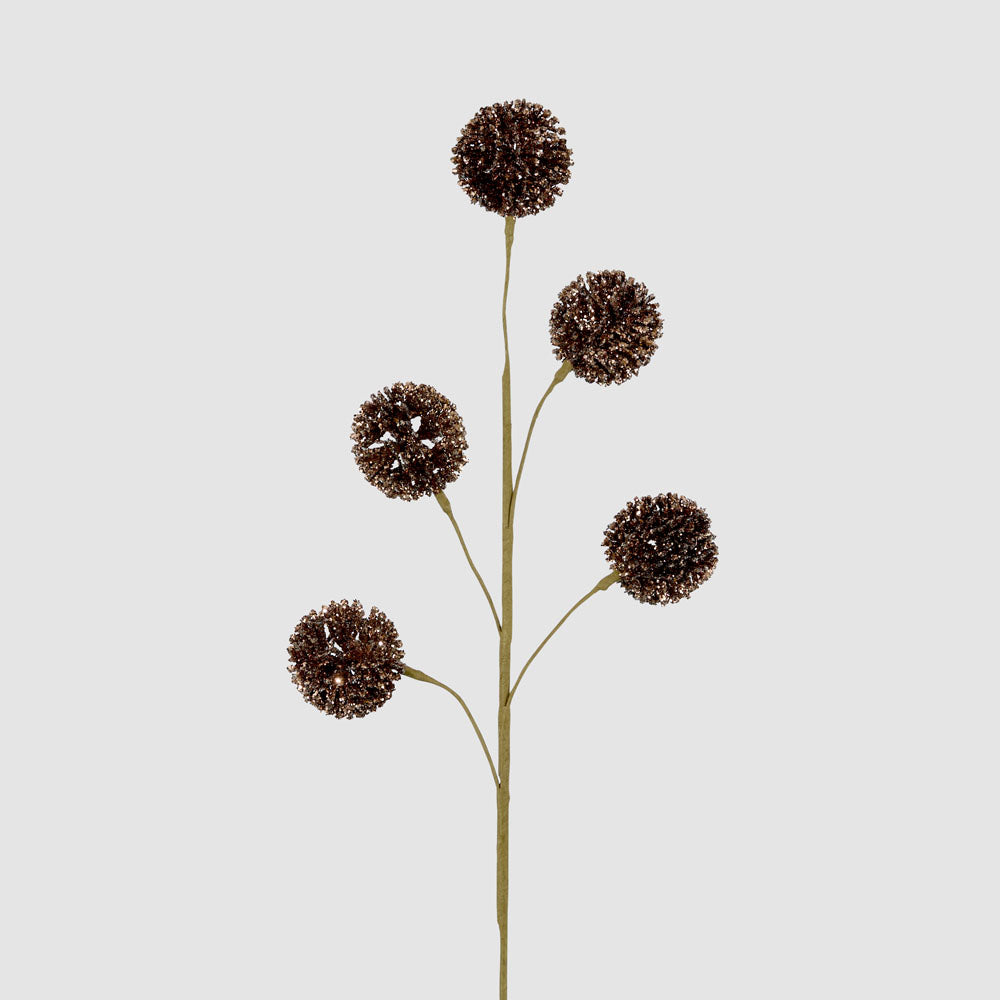 Glitter Pompom Spray Bronze