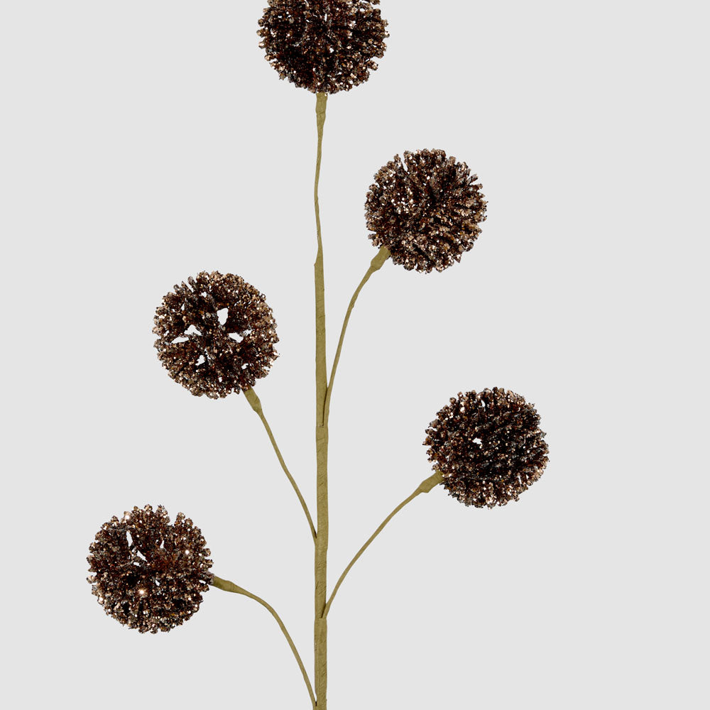 Glitter Pompom Spray Bronze