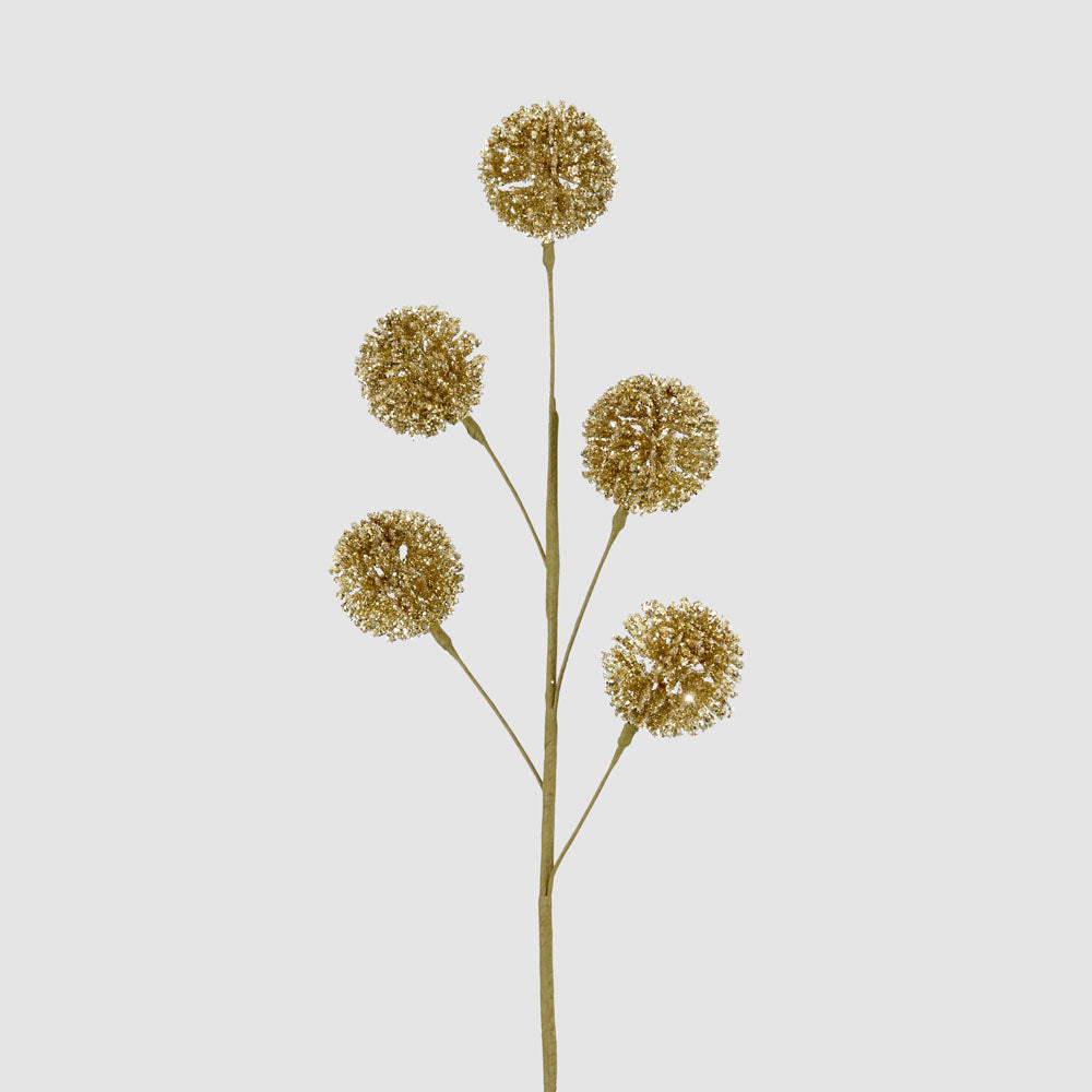 Glitter Pompom Spray Gold