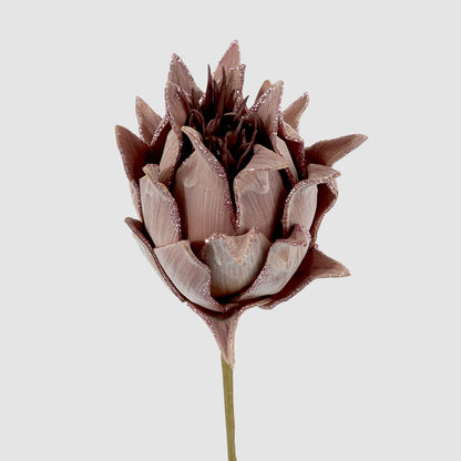 Glitter Protea Stem Brown