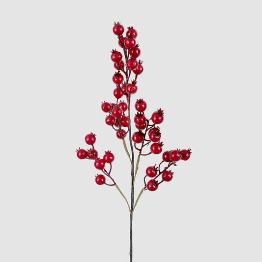 Glossy Red Berry Spray