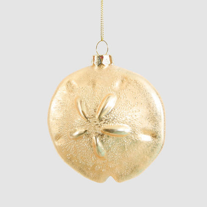 Blown Glass Pansy Shell Tree Decoration