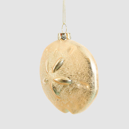 Blown Glass Pansy Shell Tree Decoration