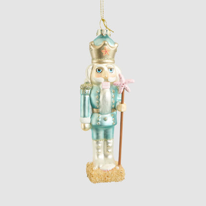 Montauk Nutcracker Glass Tree Decoration