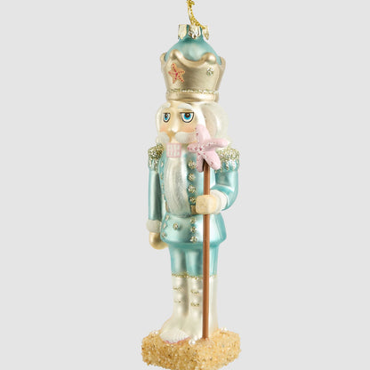 Montauk Nutcracker Glass Tree Decoration