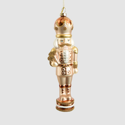 Bronze Age Glass Nutcracker Tree Decoration