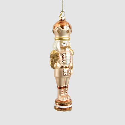 Bronze Age Glass Nutcracker Tree Decoration