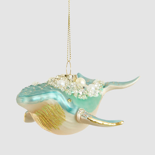 Whale Glass Tree Decoration