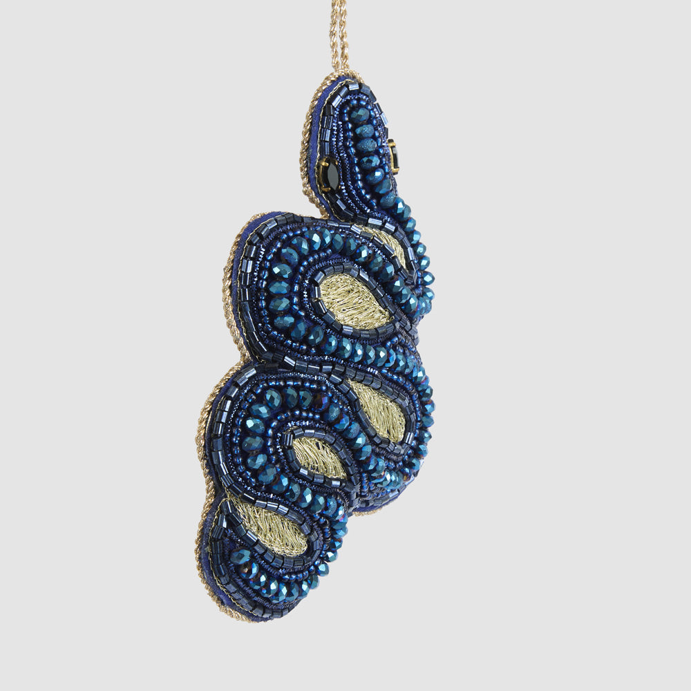 Curling Adder Snake Decoration