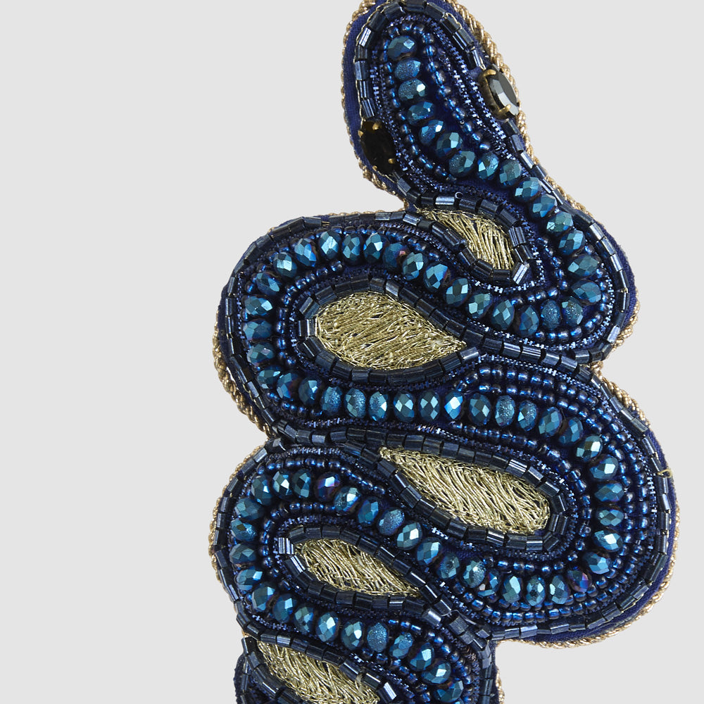 Curling Adder Snake Decoration
