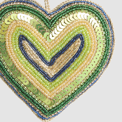 Astini Heart Decoration Green