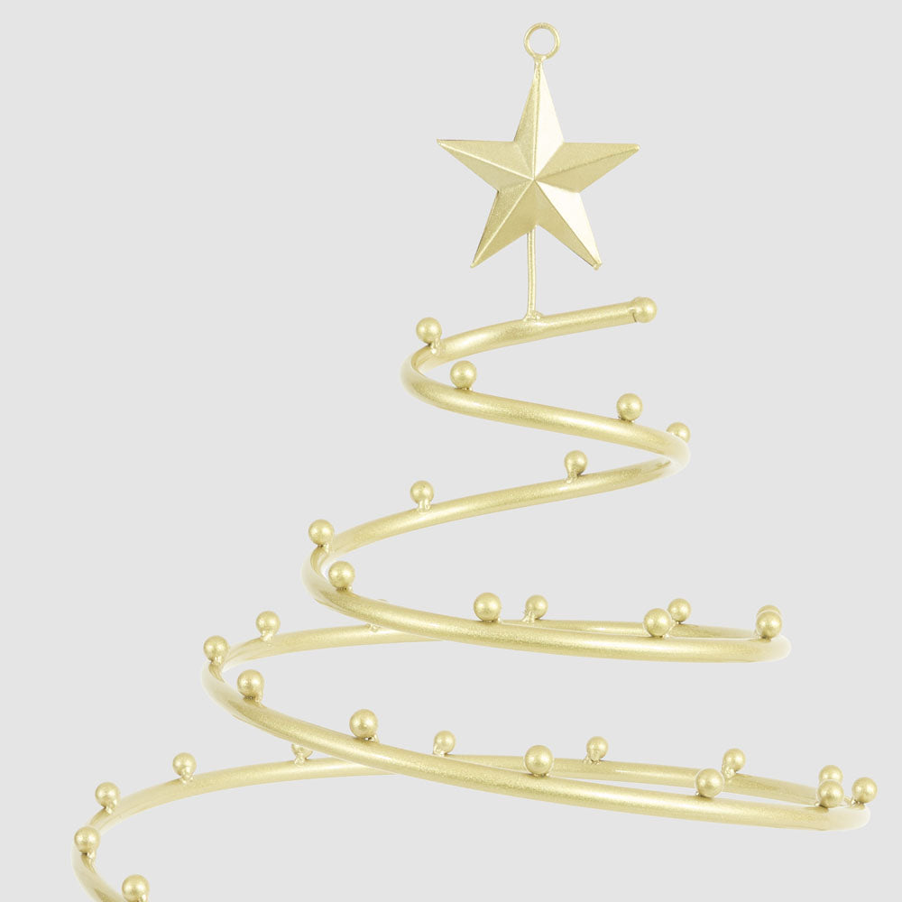 Golden Hanging Christmas Tree Decoration Display