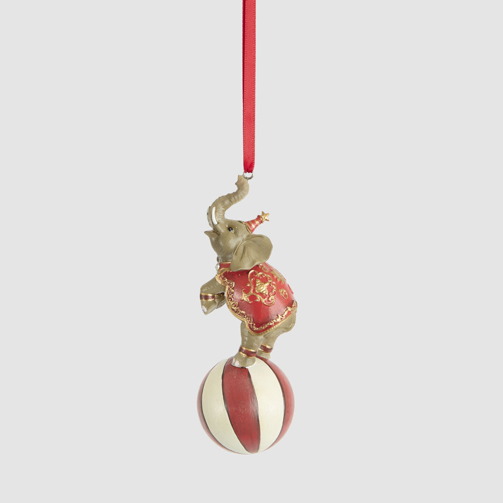 Stardust Circus Elephant on Ball Decoration