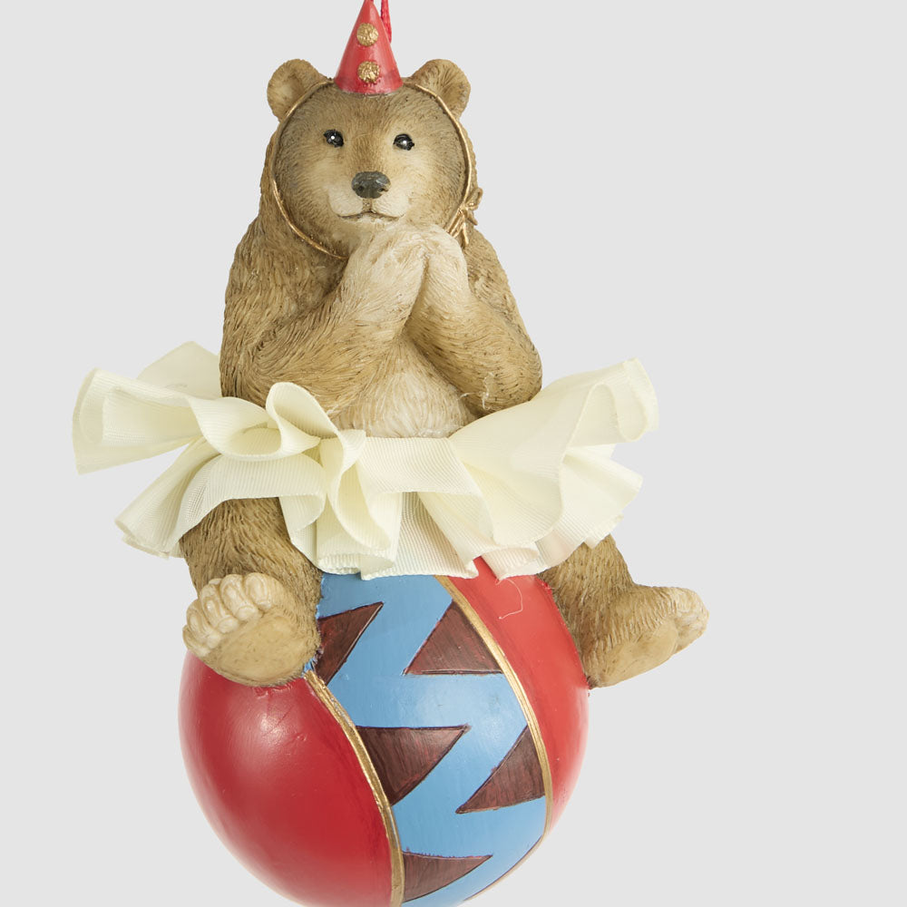 Tango Circus Bear on Ball Decoration