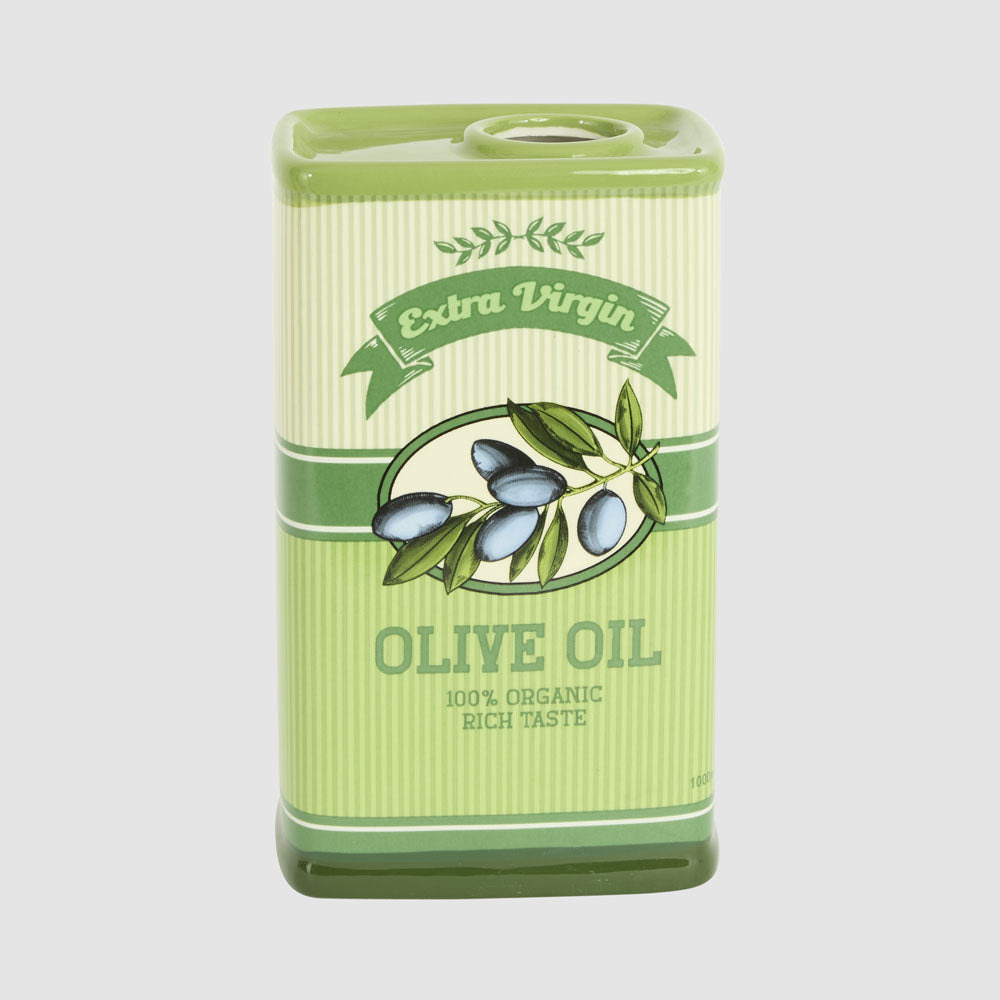 Ciao Bella Retro Olive Oil Ceramic Vase Green
