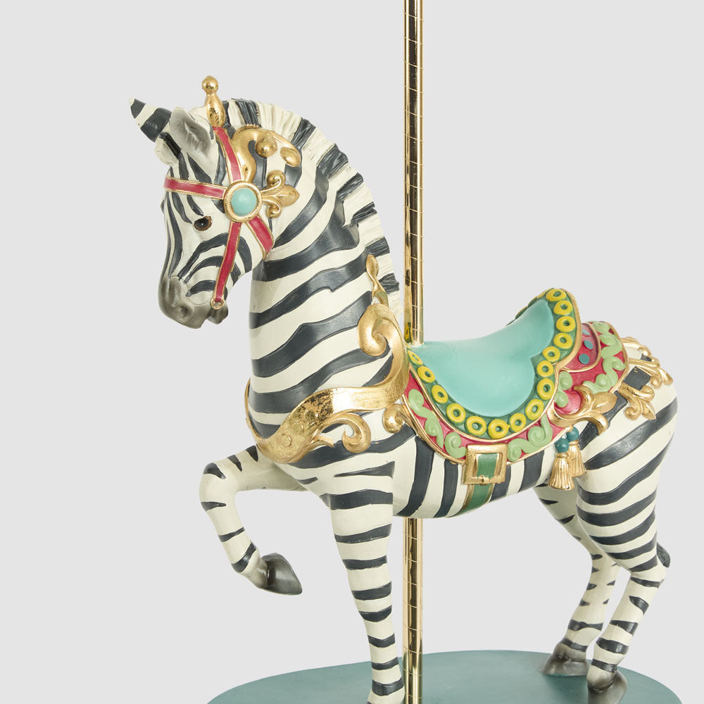 Heirloom Carousel Zebra Decor