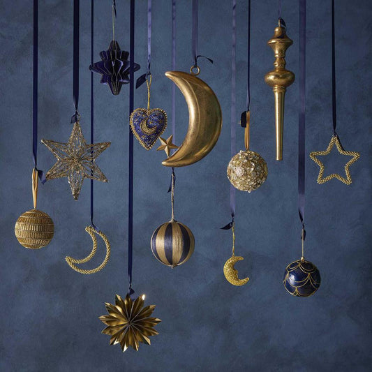 Navy Traditional Capiz Bauble