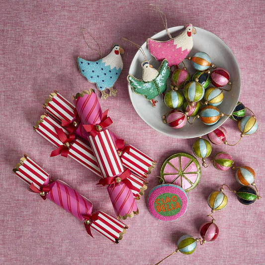 Stripe Capiz Garland Multi