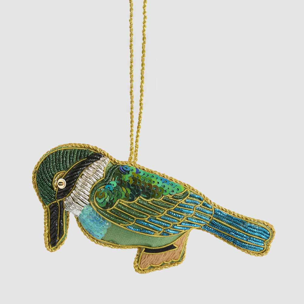 Sequin Kingfisher Decoration
