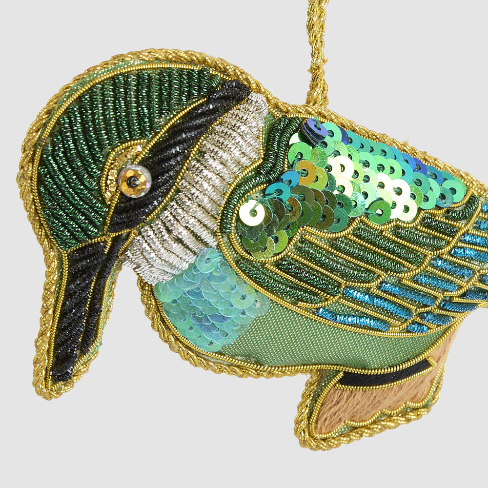 Sequin Kingfisher Decoration